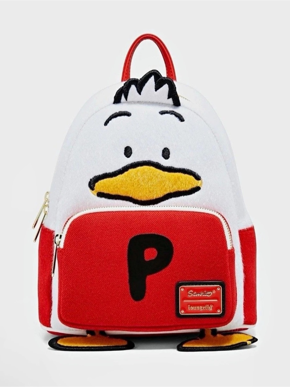 Loungefly Sanrio Pekkle Figural Mini Backpack Red & White NWT